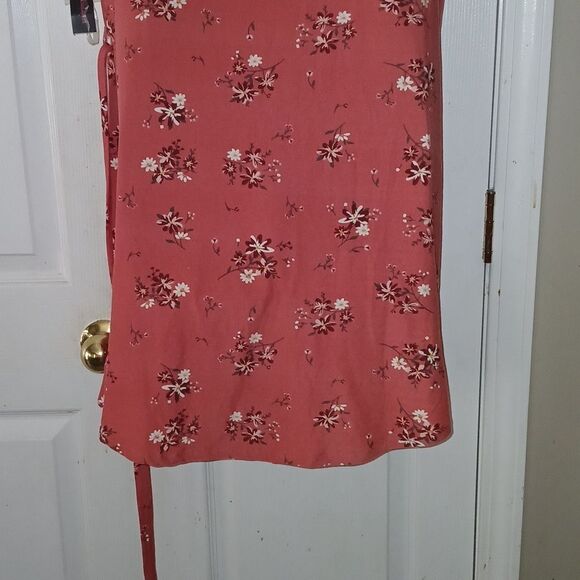 No Boundaries Sleeveless dusty mauve floral belted tshirt dress Sz XXL (19) NWT - Picture 6 of 8